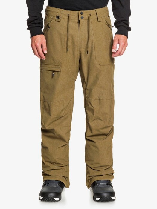 Mens QUICKSILVER Elwood Snowboard Pant MILITARY OLIVE EQYTP03149-CQW0 1