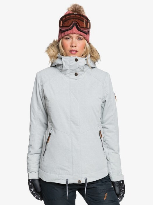 Woman ROXY Meade Snow Jacket HEATHER GREY ERJTJ03275-SJEH 1