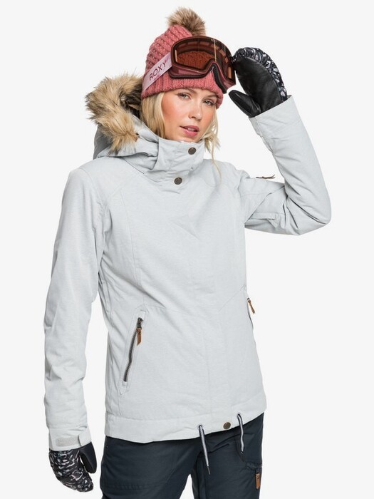 Woman ROXY Meade Snow Jacket HEATHER GREY ERJTJ03275-SJEH 2 10