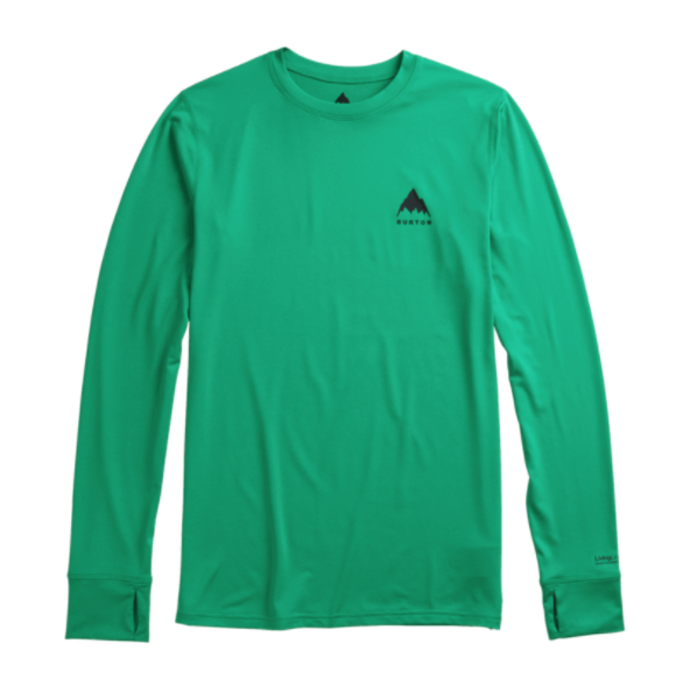 Mens BURTON Lightweight X Base Layer Crewneck CLOVE GREEN 221761 300