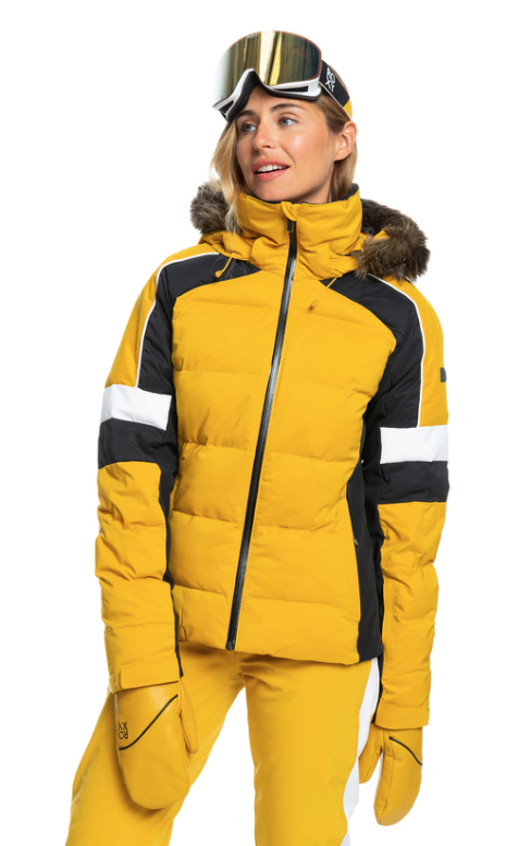 Women ROXY Snowblizard Jacket HONEY ERJTJ03382-YLV0 - 1