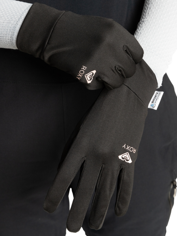 Women ROXY Hydrosmart Liner Gloves TRUE BLACK ERJHN03206-KVJ0 - 2