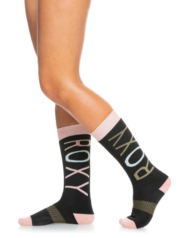 Women ROXY Misty Socks TRUE BLACK ERJAA04022-KVJ0 - 1