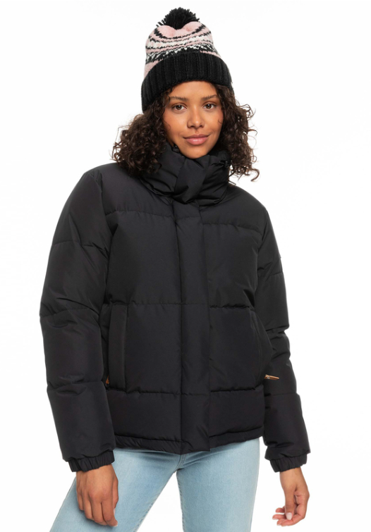 Women ROXY Winter Rebel Jacket TRUE BLACK ERJJK03494-KVJ0 - 1