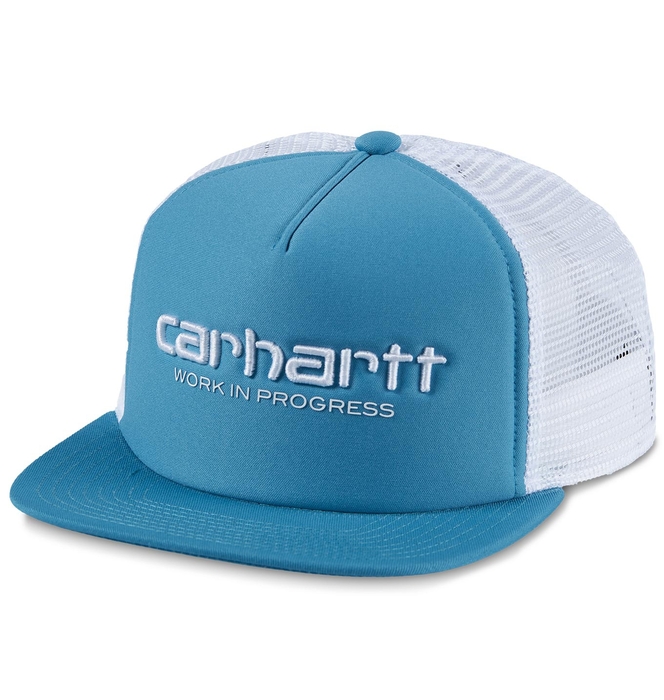 CARHARTT Wip Trucker Cap PIZOL / WHITE I026631 1