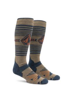 Man VOLCOM Horizon Wool Blend Otc Sock CHESTNUT BROWN - 1