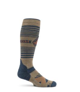 Man VOLCOM Horizon Wool Blend Otc Sock CHESTNUT BROWN - 2