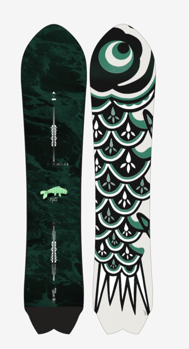 Mens BURTON Fish 3D Flat Rocker Snowboard 1,56 21922100000 1