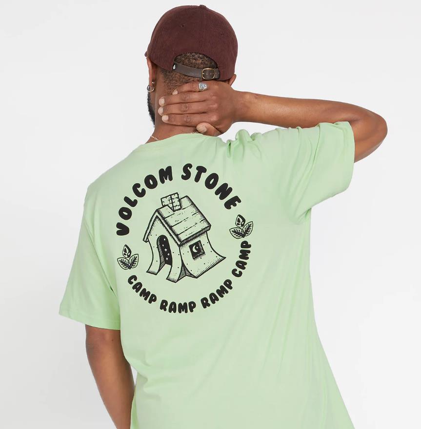 Men VOLCOM V Ent FAT Tony T-Shirt CELADON - 2