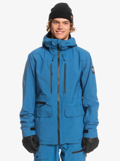 Mens QUIKSILVER S Carlson Stretch Quest Jacket BRIGHT COBALT  EQYTJ03391 BPCW - 1