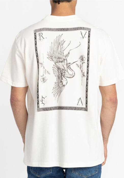 Men RVCA Crane T-Shirt WHITE _ 2