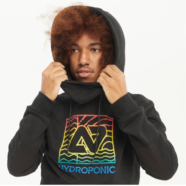 Men HYDROPONIC Hoodie DH Swell BLACK - 1