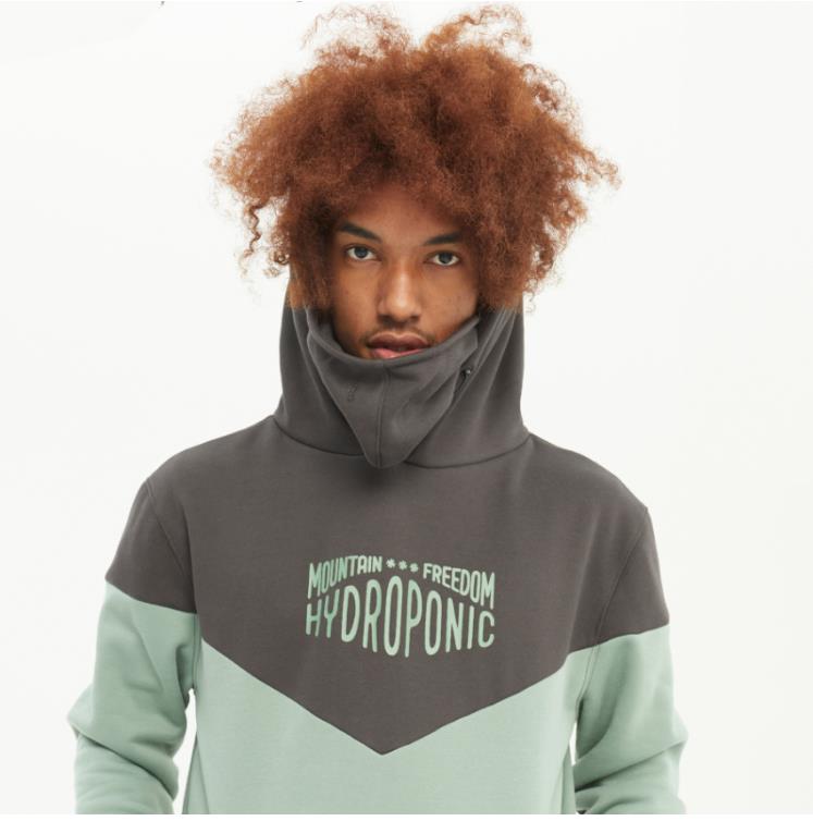 Men HYDROPONIC Hoodie DH Mountain CHARCOAL / LIGHT PINE - 1 