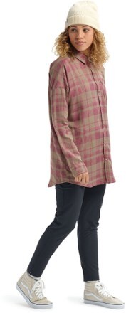 Womens BURTON Grace Performance Flannel ROSE BROWN MARCY PLD 20600101960 2