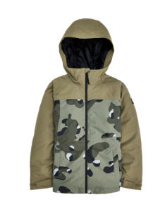 Boys' BURTON Lodgepole 2L Jacket FOREST MOSS/FOREST MOSS COOKIE CAMO  - 1