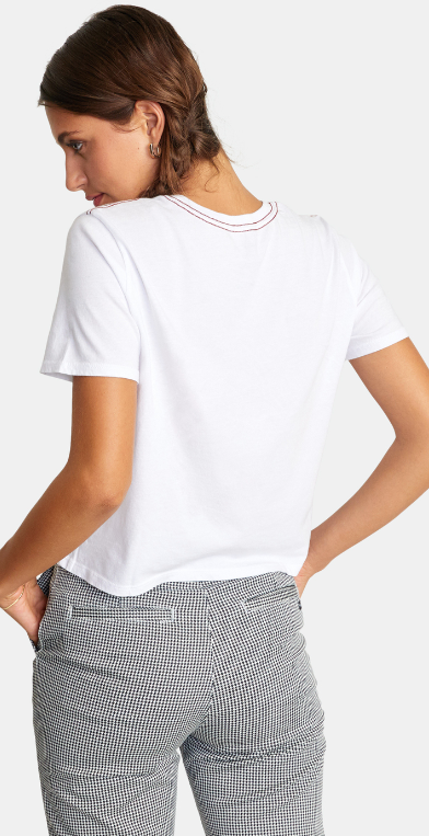 Woman RVCA Vanagain SS T-Shirt WHITE - 2