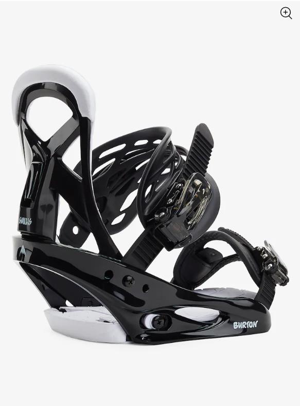 Kids' BURTON Smalls Re:Flex Snowboard Bindings BLACK - 1