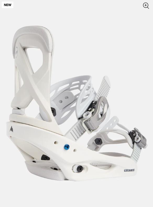 Women's BURTON Scribe Re:Flex Snowboard Bindings STOUT WHITE - 1