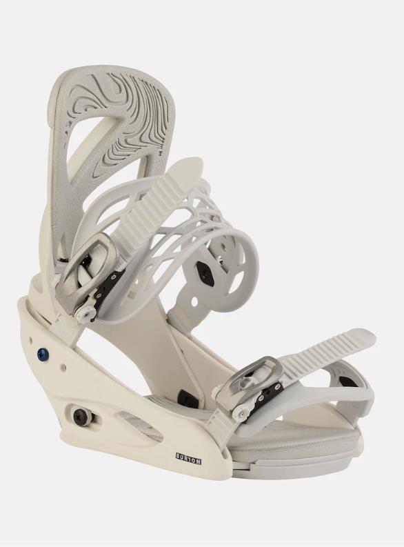 Women's BURTON Scribe Re:Flex Snowboard Bindings STOUT WHITE - 2