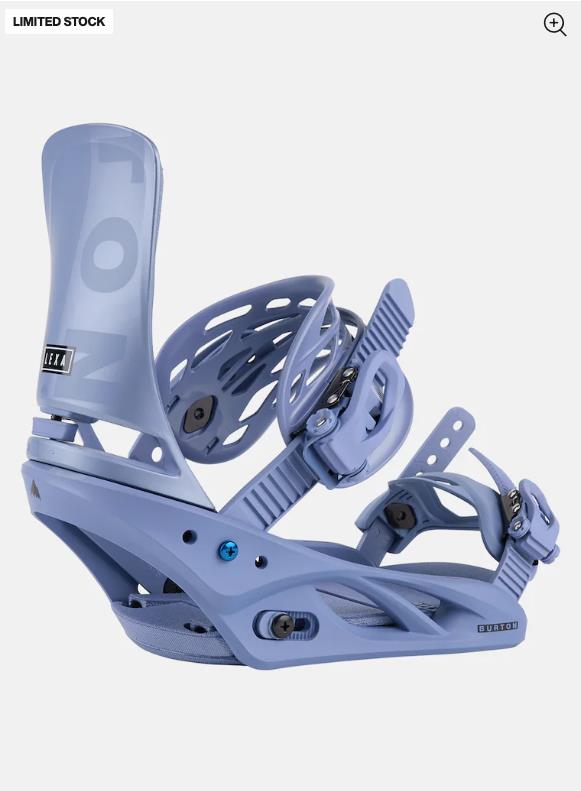 Women's BURTON Lexa Re:Flex Snowboard Bindings STATE BLUE/LOGO - 1