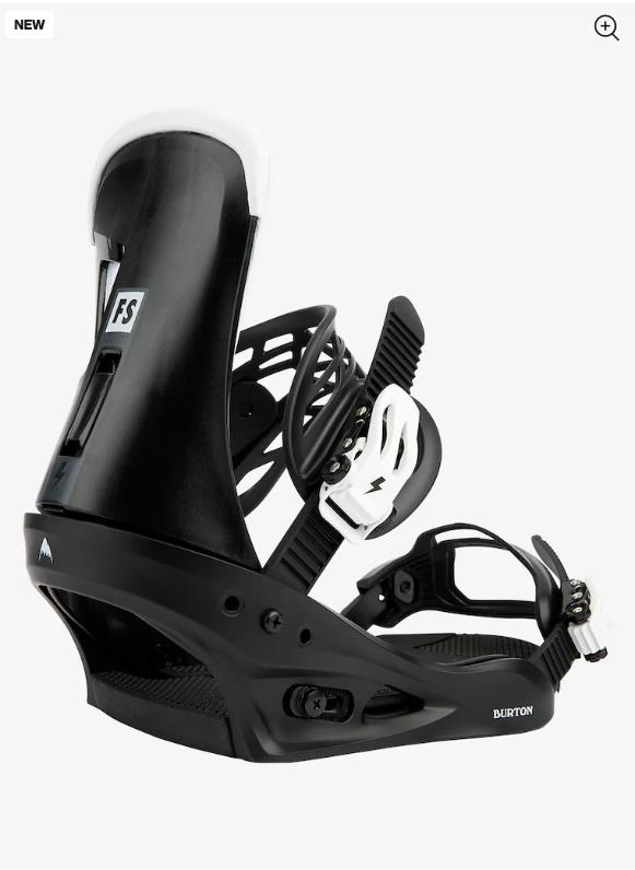 Men's BURTON Freestyle Re:Flex Snowboard Bindings BLACK - 1