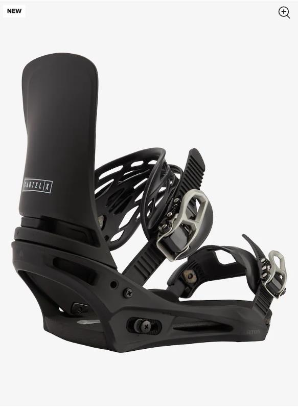 Men's BURTON Cartel X Re:Flex Snowboard Bindings BLACK - 1