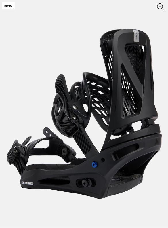 Men's BURTON Genesis Re:Flex Snowboard Bindings BLACK - 1