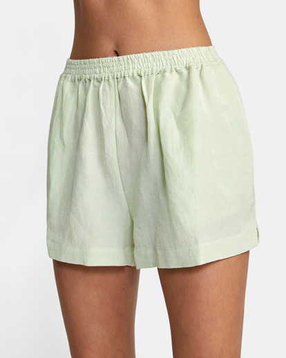 Womens RVCA Linen Sawyer LIGHT GREEN c3wkrf 1