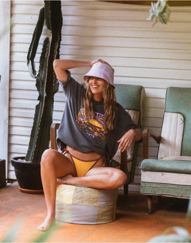 Women BILLABONG 1973 Shorty Hat LILAC BREEZE  - 1