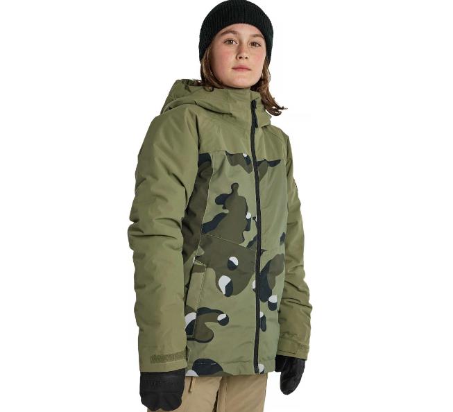 Boys' BURTON Lodgepole 2L Jacket FOREST MOSS/FOREST MOSS COOKIE CAMO - 2