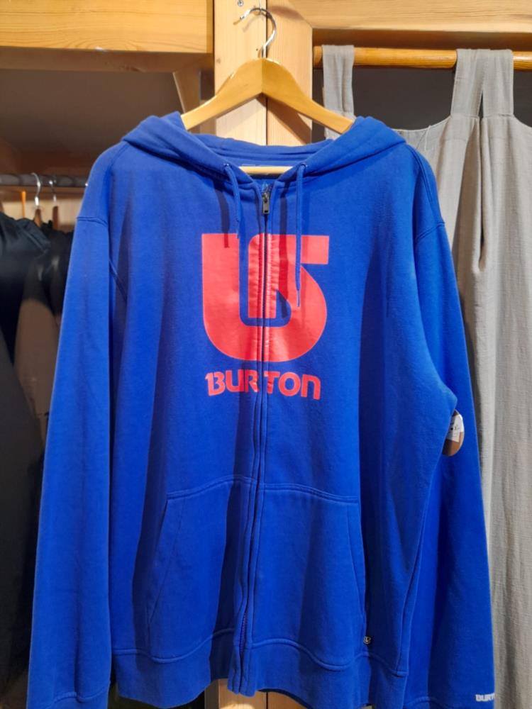 BURTON Vertical Logo Full Zip BLUE - 1