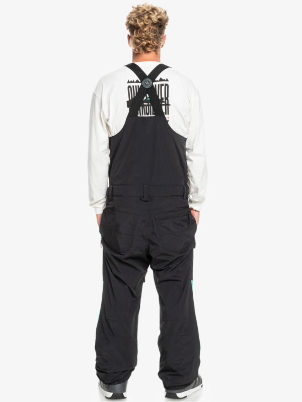 Mens QUIKSILVER  Fly High Bib Pants TRUE BLACK EQYTP03190 KVJ0 - 2