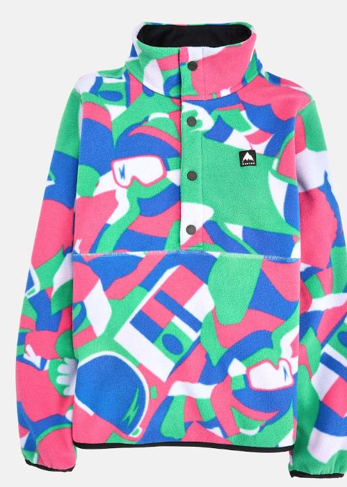 Kids' BURTON Cinder Fleece Anorak MULTI COSMOBLOCK - 2