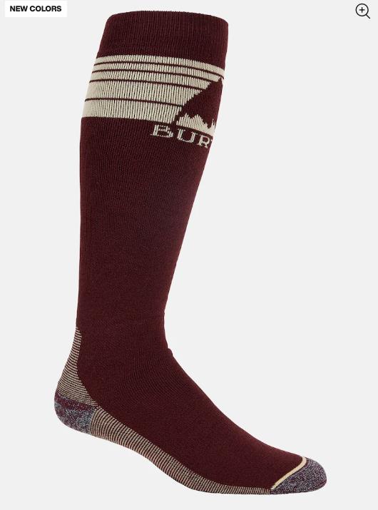 Men's BURTON Midweight Emblem Socks ALMANDINE - 1