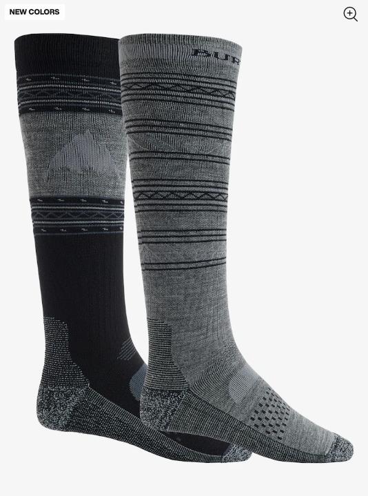 Men's BURTON Performance Lightweight Sock 2-Pack TRUE BLACK - 1