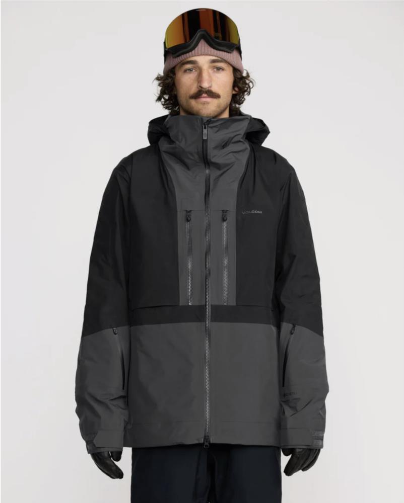 Men Volcom TDS Insulated Snowboard Jacket BLACK 