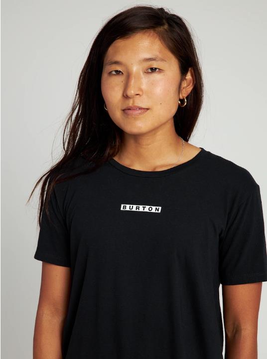 Women's BURTON Vault Short Sleeve T-Shirt TRUE BLACK - 1