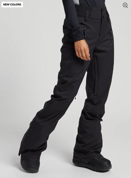 Women's BURTON Marcy High Rise Stretch 2L Pants TRUE BLACK - 1