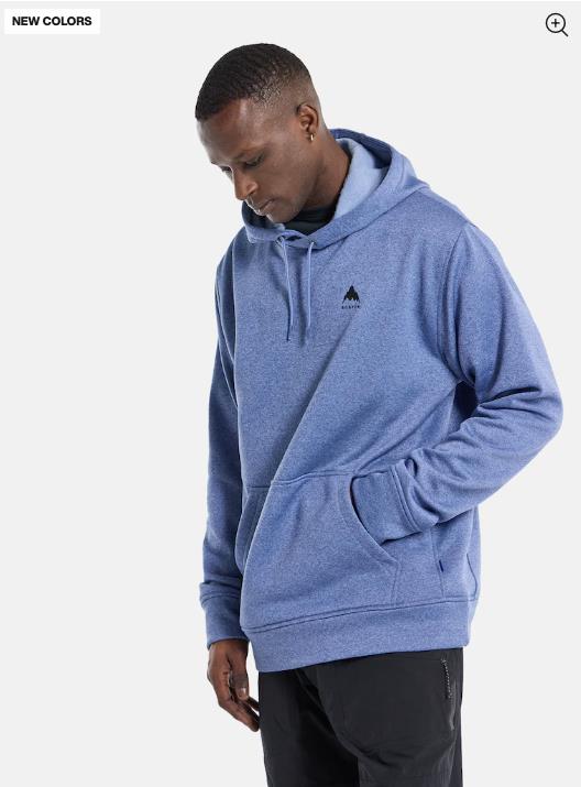 Men's BURTON Oak Pullover Hoodie SLATE BLUE HEATHER - 1
