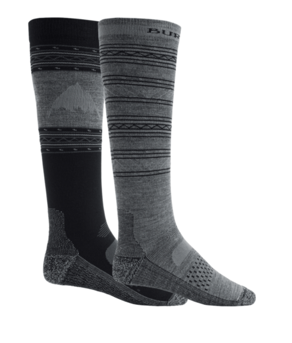 Mens BURTON Performance Lightweight Sock 2-Pack TRUE BLACK 204911 001