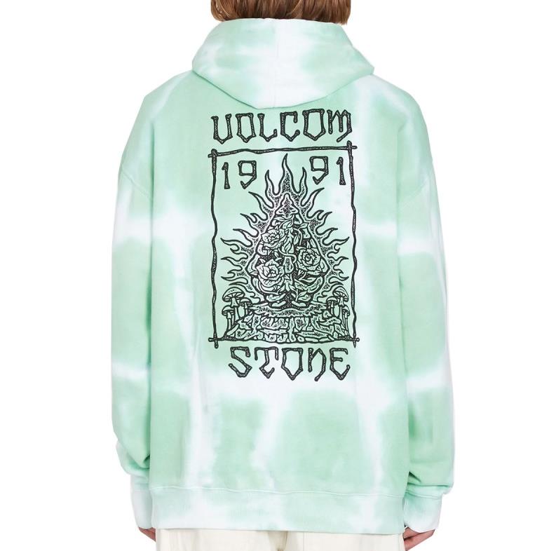 Men VOLCOM Trippin Dye Pull Over BOTTLE GREEN - 1