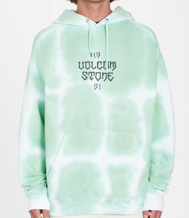 Men VOLCOM Trippin Dye Pull Over BOTTLE GREEN - 2