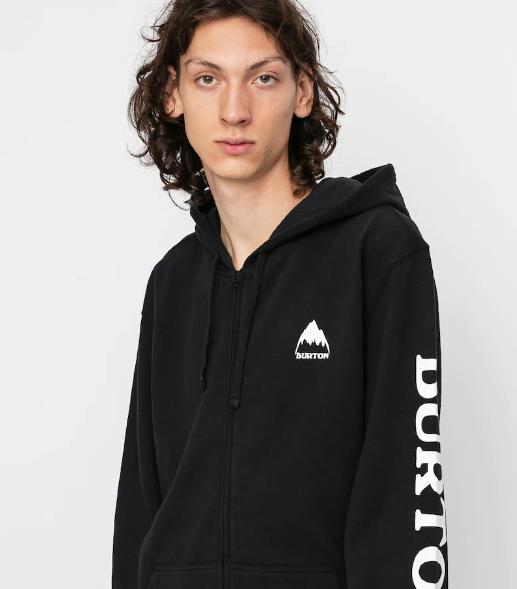 BURTON Elite Full-Zip Hoodie TRUE BLACK - 1
