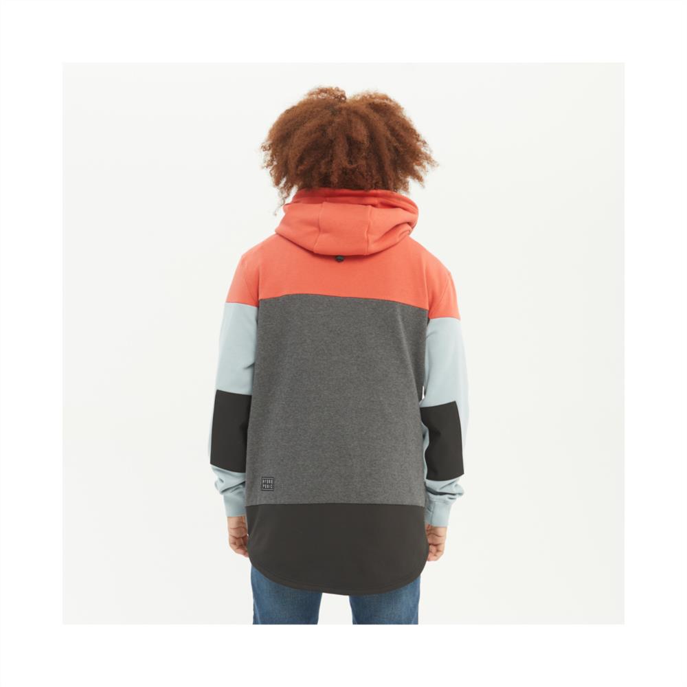 Men HYDROPONIC Hoodie DH Mountain TERRACOTA / GREY / MISTY BLUE  - 2