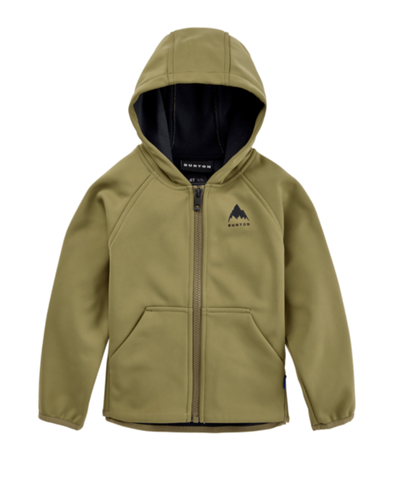 Kids BURTON Crown Weatherproof Full-Zip Fleece MATINI OLIVE 221241 300