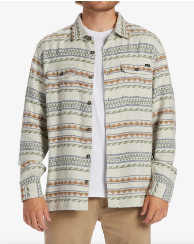 Men BILLABONG Offshore Jacquard Flannel Shirt CHI - 1
