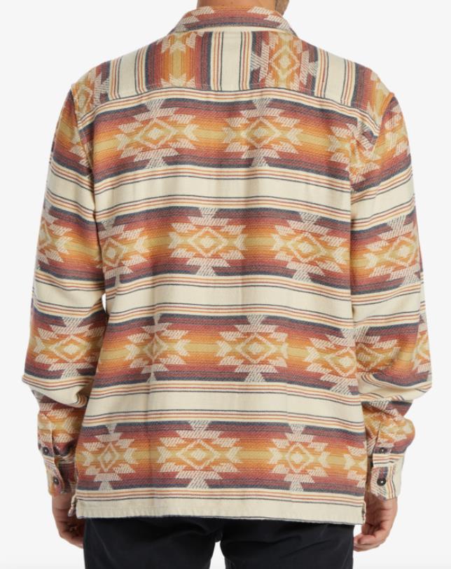 Men BILLABONG Off Shore Jacquard Flannel Shirt GLD - 2