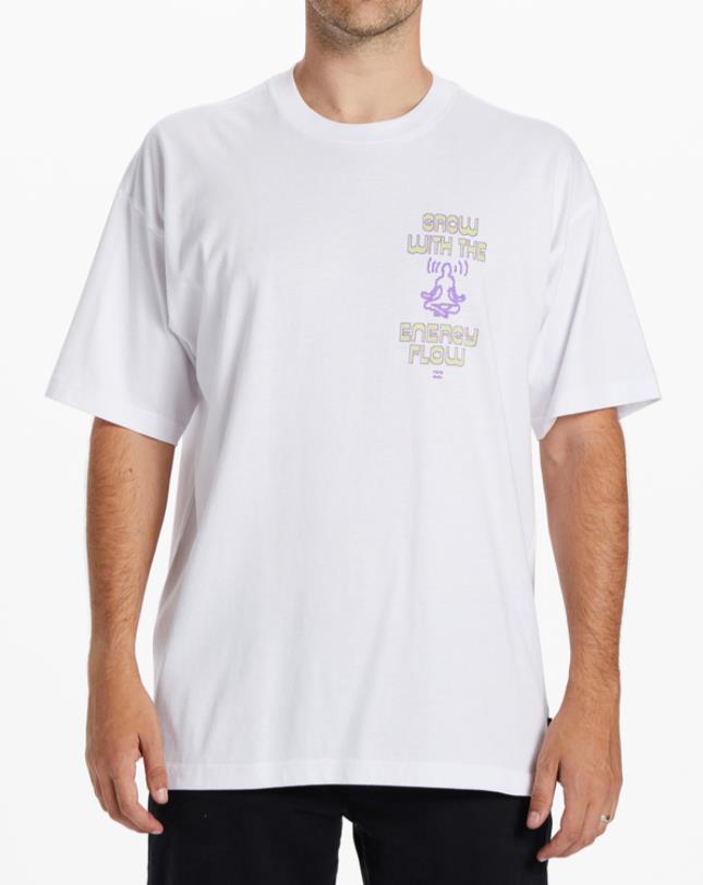 Men BILLABONG Energy Flow T-Shirt WHITE - 1