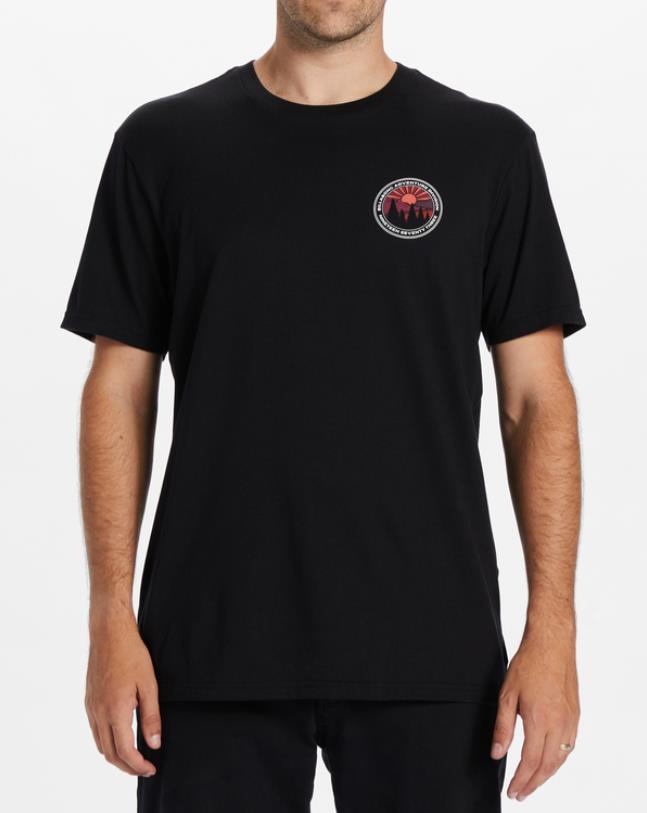 Men BILLABONG Rockies T-Shirt BLACK - 1