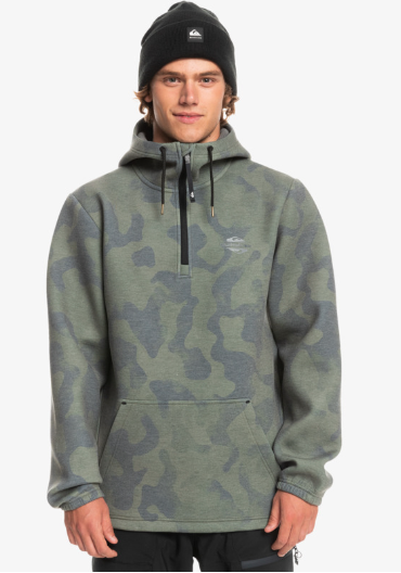 Mens QUIKSILVER Shredder Hoodie TRUE BLACK CAMO EQYFT04646 KVJ2 - 1